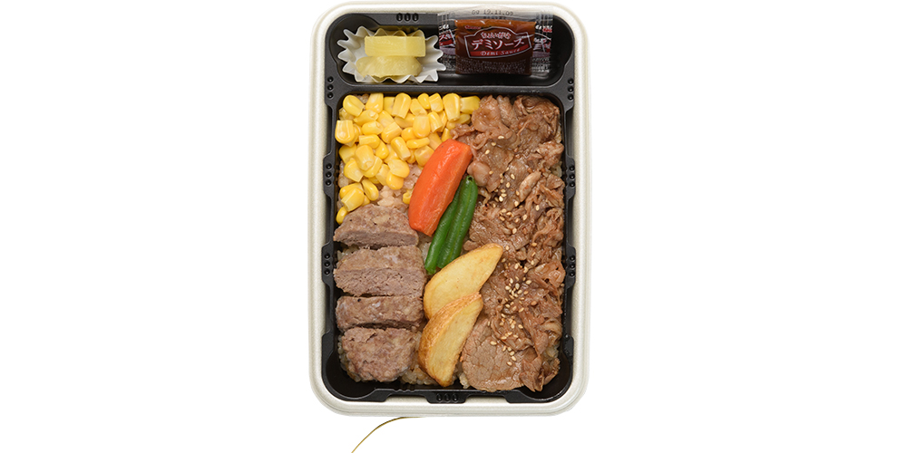 近江牛焼肉＆ハンバーグ弁当