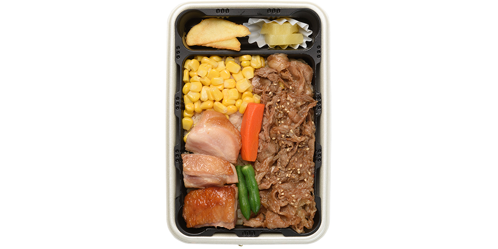 近江牛焼肉＆塩鶏チキンステーキ弁当